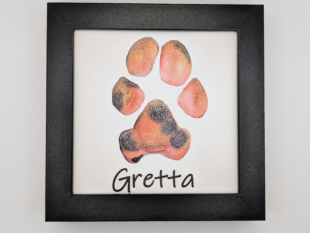 Textured Paw Relief Art
