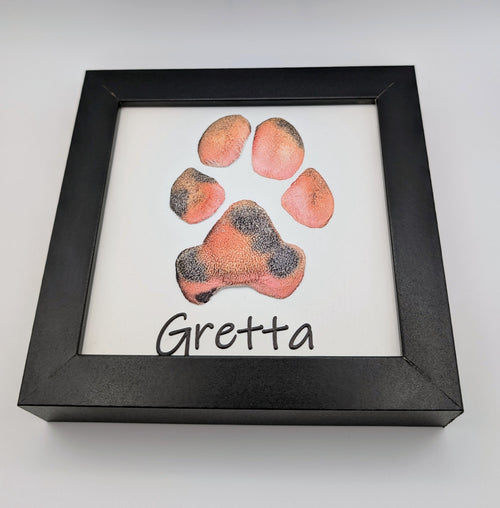 Textured Paw Relief Art